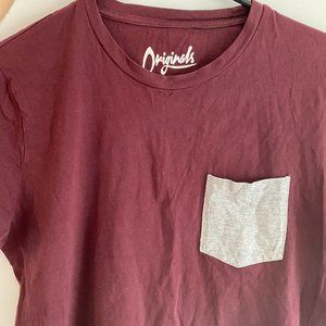 Jack & Jones Maroon T-Shirt Small